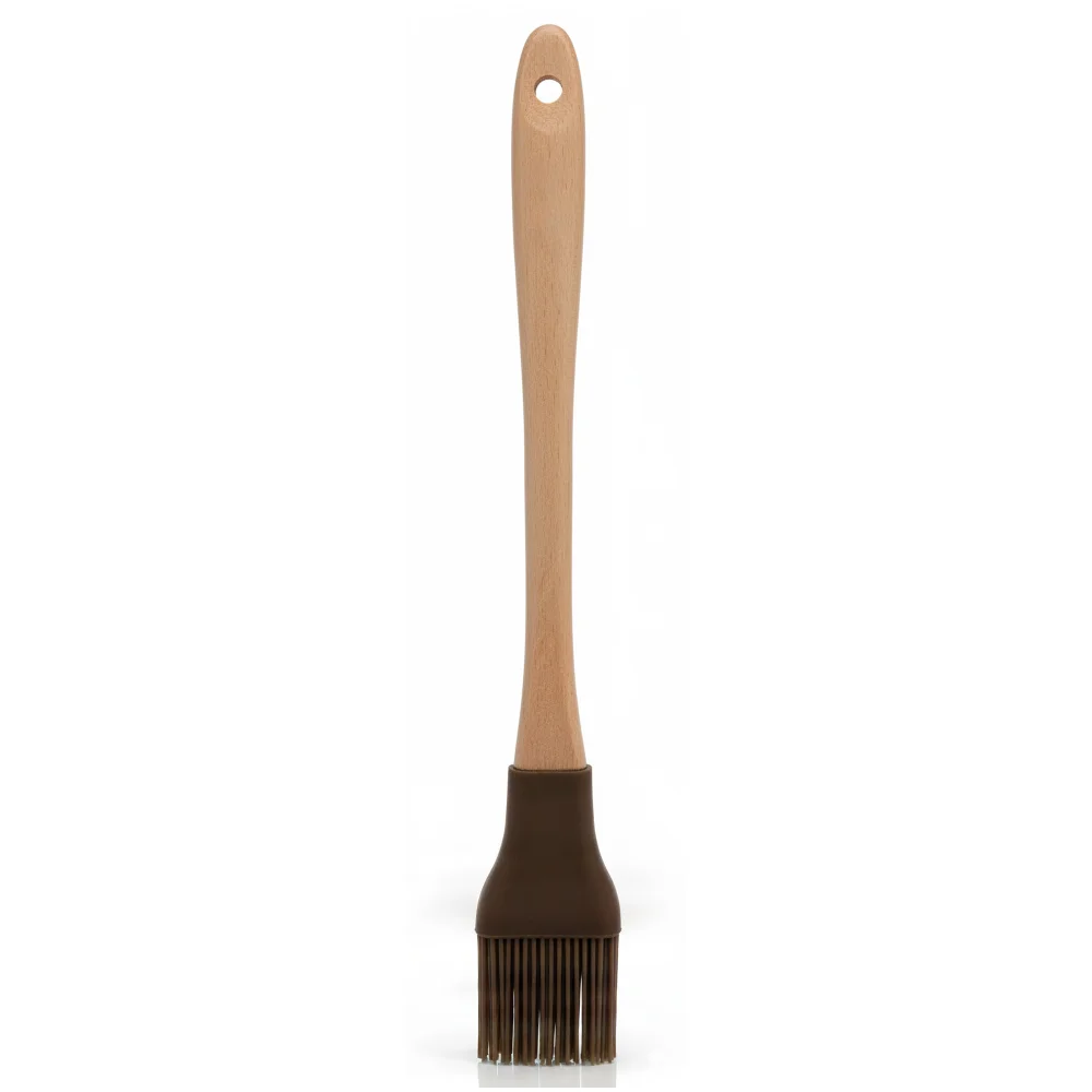 Bisetti Serving Ladle Beechwood & Silicon 34.5 cm Natural Wood