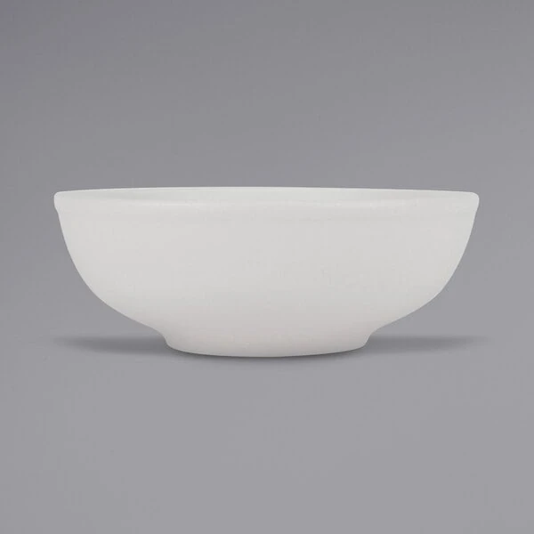 Tuxton VWB-5203 TuxTrendz Zion Matte White 58 oz. China Menudo Bowl - 12/Case