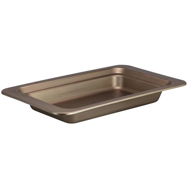 Bon Chef 5206 HotStone 4 Qt. Taupe Color Full Size Rectangular Plain Design Food Pan
