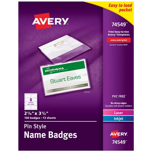 Badge Holder Label Kit:nametags