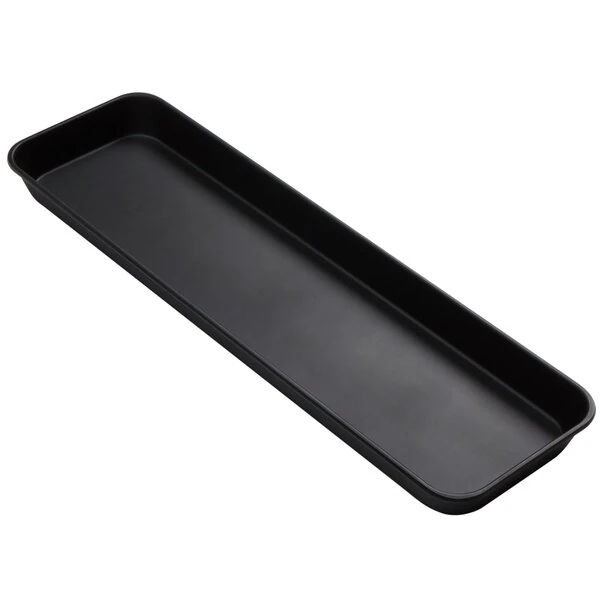American Metalcraft MT8 29 3/4" x 8 1/2" Black Melamine Market Tray
