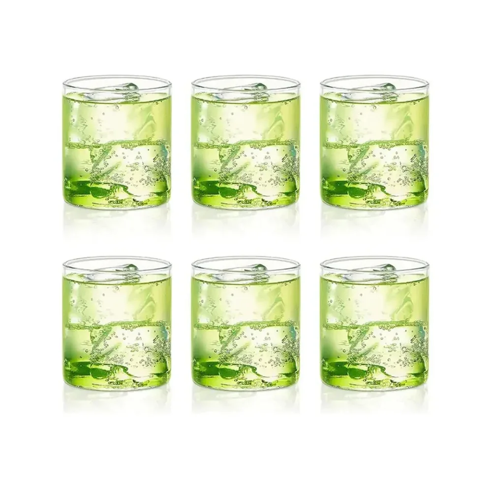 Borosil, Glasses, Small Squat, 250 ml, Pack of 6