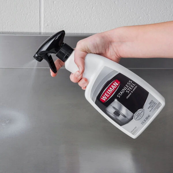 Weiman W108 22 oz. Trigger Spray Stainless Steel Cleaner & Polish - 6/Case