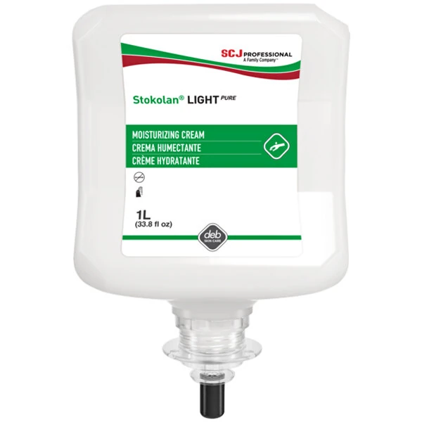 SC Johnson Professional® Stokolan Light PURE RES1L 1 Liter Skin Conditioning Cream Refill - 6/Case
