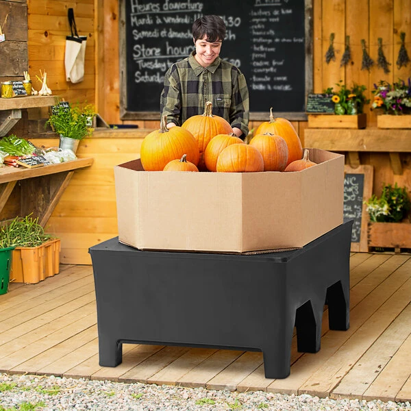 MasonWays 48" x 40" x 30" Heavy-Duty Plastic Bulk Produce Merchandiser