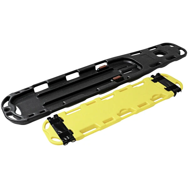 Kemp USA Yellow and Black 2-in-1 Adult / Child Combo Spineboard 10-984 - 380 lb. Capacity