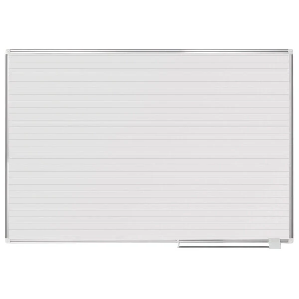 MasterVision BVCMA2794830 48" x 72" White Ruled Dry Erase Planning Board