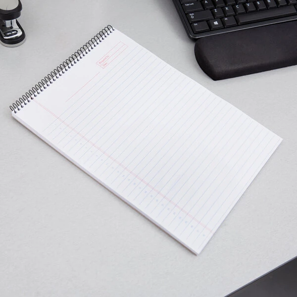 TOPS 63753 Docket Gold 8 1/2" x 11 3/4" Project Ruled Wirebound Planner Pad   - 24/Case