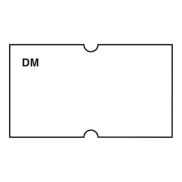 DayMark DissolveMark® 13/16" x 1/2" Dissolvable White 1,000-Count Date Coder Label Roll for Speedy Mark® Express 10, DM3, and DM3_S - 8/Case