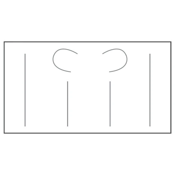 Garvey 2011-30501 7/16" x 3/4" GS 2011 White 2500-Count Label for Monarch® Labelers - 8/Pack