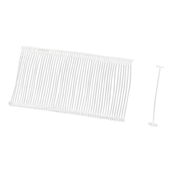 1" Clear Plastic Standard Price Tag Fasteners - 5,000/Case