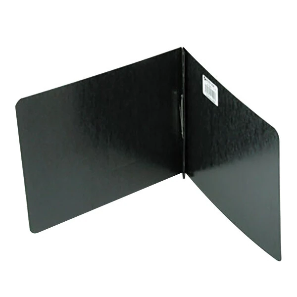 Acco 19921 8 1/2" x 14" Black Pressboard Top Bound Legal Report Cover with Prong Fastener - 2" Capacity