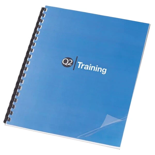 Swingline GBC 2000036 11 1/4" x 8 3/4" Clear Unpunched Binding System Cover - 100/Box