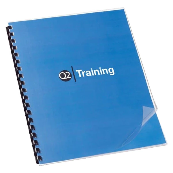 Swingline GBC 2000041 11" x 8 1/2" Clear Unpunched Binding System Cover - 100/Box