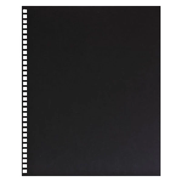 Swingline GBC 2514478 ProClick 11" x 8 1/2" Pre-Punched Black Presentation Cover - 25/Pack