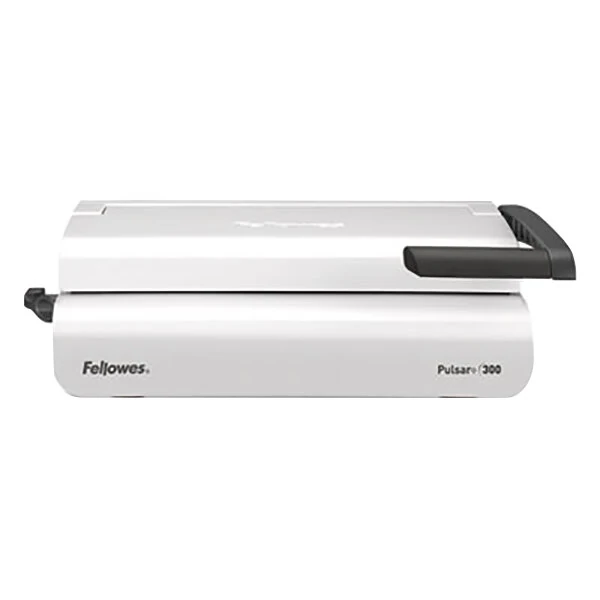 Fellowes 5006801 Pulsar White 300-Sheet Manual Comb Binding Machine