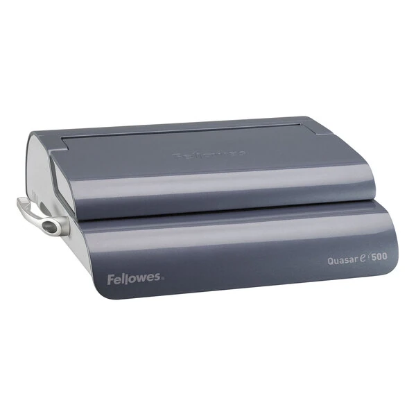 Fellowes 521690 Quasar 500-Sheet Metallic Gray Electric Comb Binding Machine
