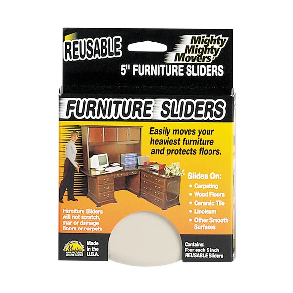 Master Caster 87007 Mighty Mighty Movers Reusable Furniture Sliders - 4/Pack
