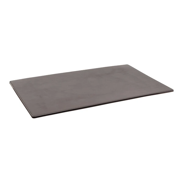 room360 London 18" x 12" Brown Faux Leather Desk Pad - 6/Pack