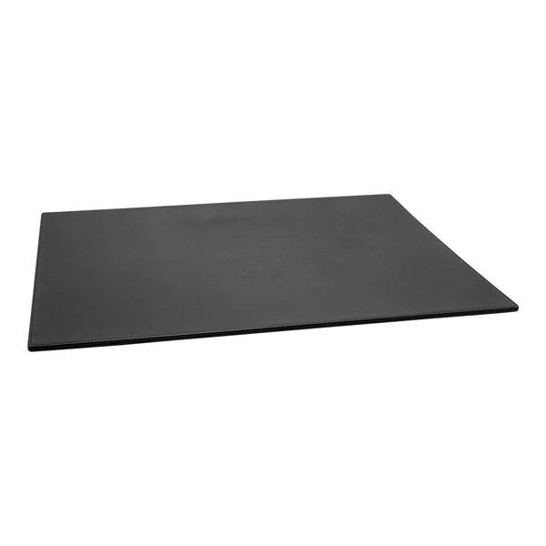 room360 London 24" x 19" Black Faux Leather Desk Pad - 4/Pack