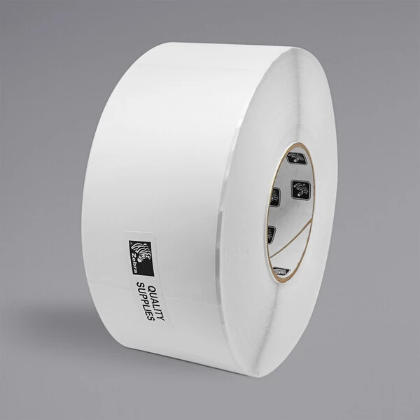 Zebra 10011992 3" x 5" Thermal Transfer Polypropylene Label Roll - 4/Case