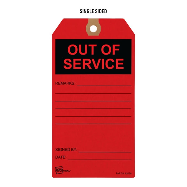 Out Of Service Tags