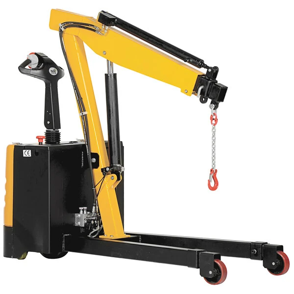 Vestil EPFC-25 Electric Steel Floor Crane with Adjustable Legs, 44 1/4" - 94" Lift, and 2,500 lb. Capacity