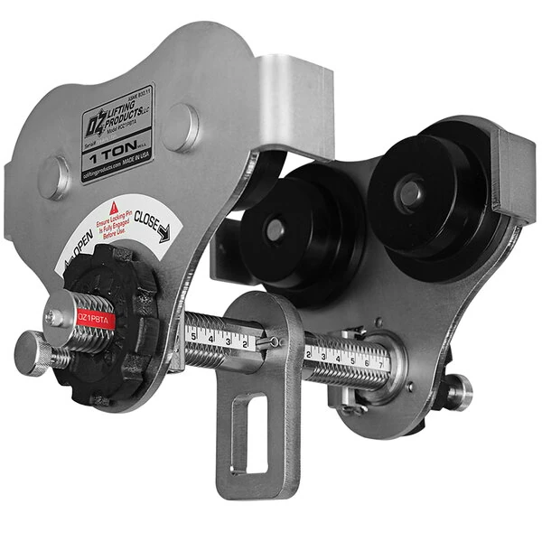 OZ Lifting Products 1 Ton Push Beam Trolley OZ1PBTA