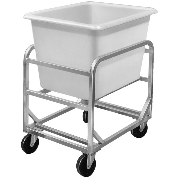 Channel 6ABC Mobile Aluminum Lug Rack with 6 Bushel Poly Bin