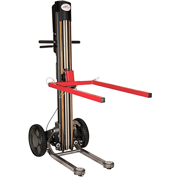 Magliner LiftPlus 350 lb. 48" Industrial-Use Folding Lift with 14" Chassis and 20" x 32" Straight Forks LPS4814NE1