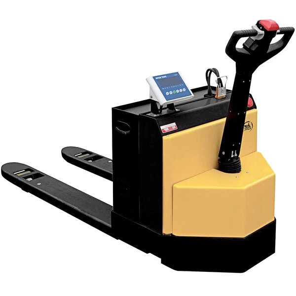 Vestil EPT-2547-30-SCL 3,000 lb. Electric Pallet Truck with 25" x 47" Forks and LCD Scale
