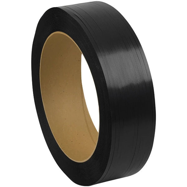 PAC Strapping Products 7,200' x 1/2" Black 24 lb. Polypropylene Strapping Coil with 16" x 6" Core