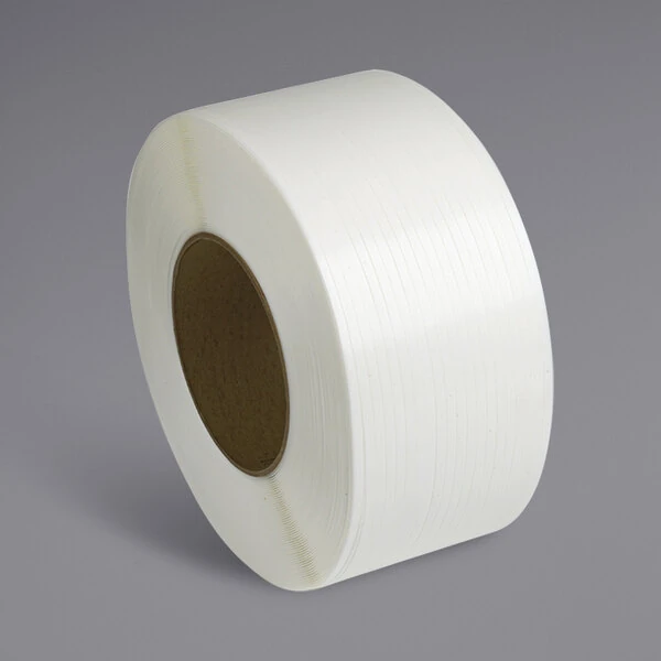 PAC Strapping Products 7,200' x 1/2" White Polypropylene Strapping Coil with 8" x 8" Core