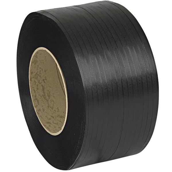 PAC Strapping Products 9,900' x 1/2" Black Polypropylene Strapping Coil with 8" x 8" Core