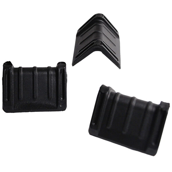 Encore Packaging 1 3/4" x 1" Black Poly Edge Protector for 3/4" Strap - 1,000/Case