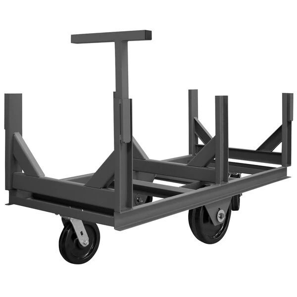 Durham Mfg 28" x 60" Bar Cradle Truck with Handle and 3 Cradles BCTEH-2860-5K-95 - 5000 lb. Capacity