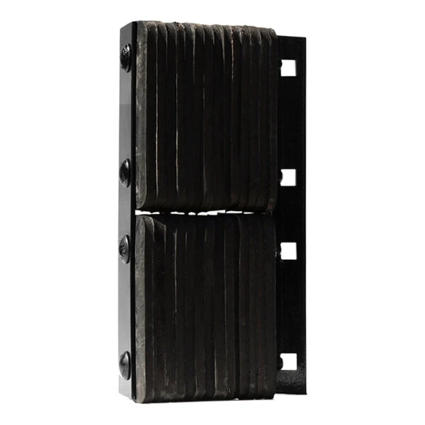 Durable 10 1/4" x 4 1/2" x 20" Standard Dock Bumper with Flat Side B4520-11-P1