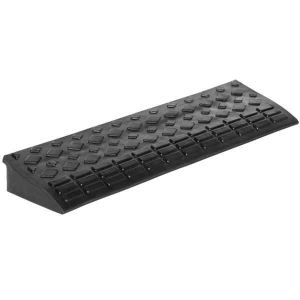 Vestil 9 11/16" x 35 3/8" x 3 5/8" Heavy-Duty Rectangular Rubber Corner Ramp RCR-35 - 4000 lb. Capacity