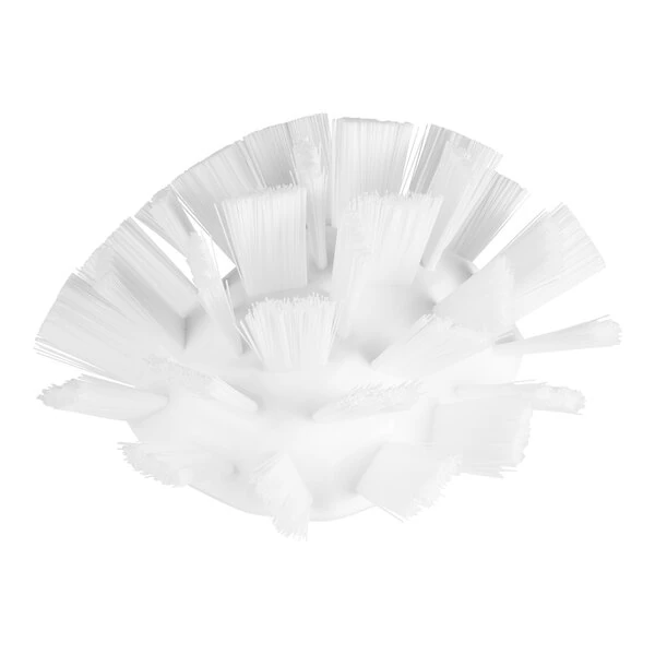 Vikan UST 70305 7 1/2" White Tank Brush Head with Stiff Polyester Bristles