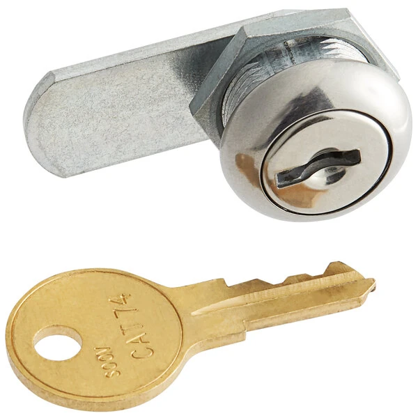 Bobrick B-3944-41 Receptacle Lock and Key for Bobrick B-3947 Paper Towel and Trash Can