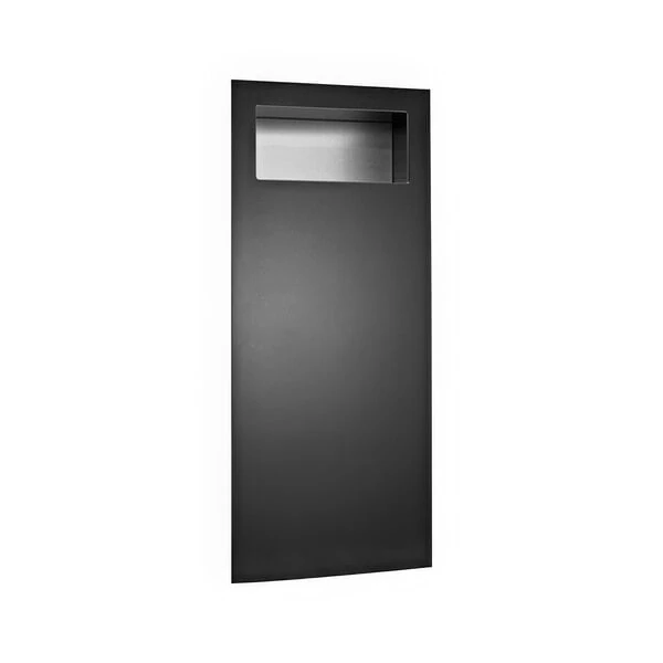 American Specialties, Inc. Piatto 10-6474-41 12 Gallon Recessed Trash Can with Black Matte Phenolic Door