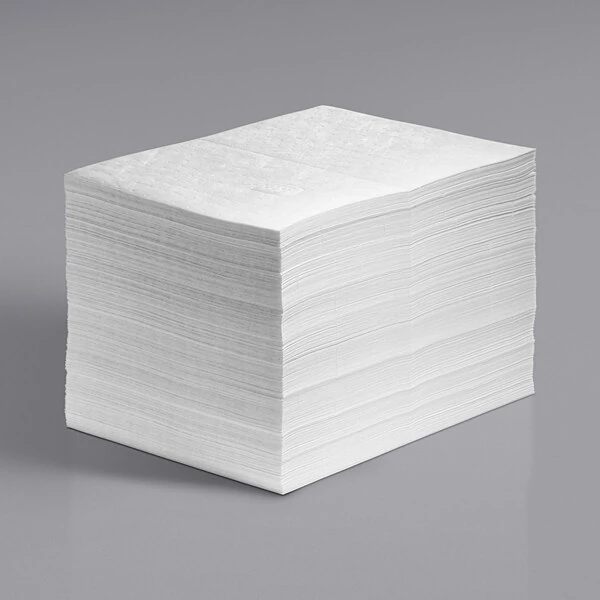 New Pig MAT423 20" x 15" Oil-Based Liquids Only Absorbent Lightweight Mat Pads - 200/Pack