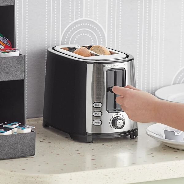 Hamilton Beach 22633G Extra-Wide Slot 2 Slice Bagel Toaster