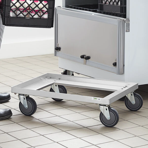Regency 27 1/4" x 20 1/4" x 7 1/2" Milk Crate Dolly - 2 Stack Capacity