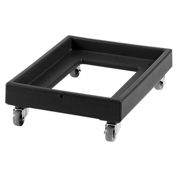 Cambro CD2028110 350 lb. Black Camdolly Milk Crate Dolly