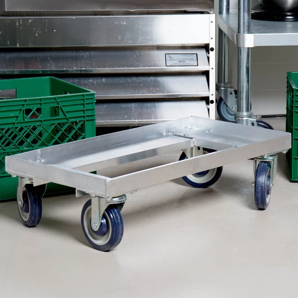 Channel MC1326 13" x 13" Milk Crate Dolly - 2 Stack Capacity