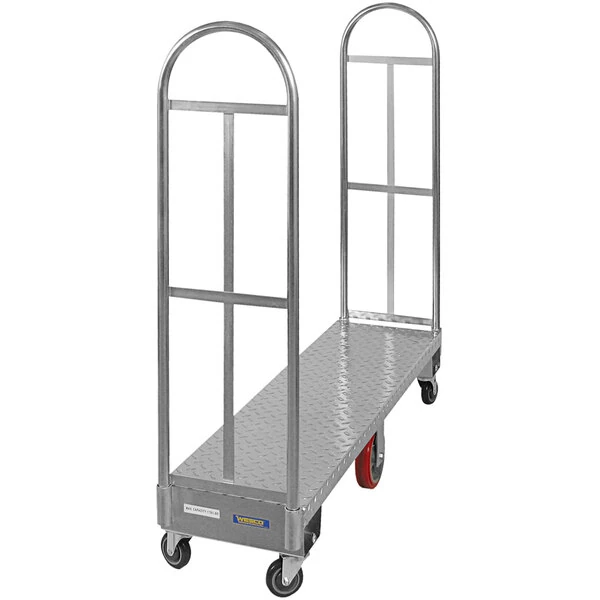 Wesco Industrial Products 18" x 60" Steel U-Boat Utility Cart 1750 lb. Capacity 273292