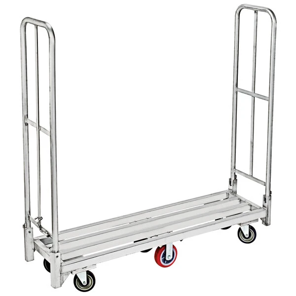 Winholt AL-300-60-FH Folding U-Boat® Aluminum Deck Utility Cart - 16" x 63" x 60 1/2"