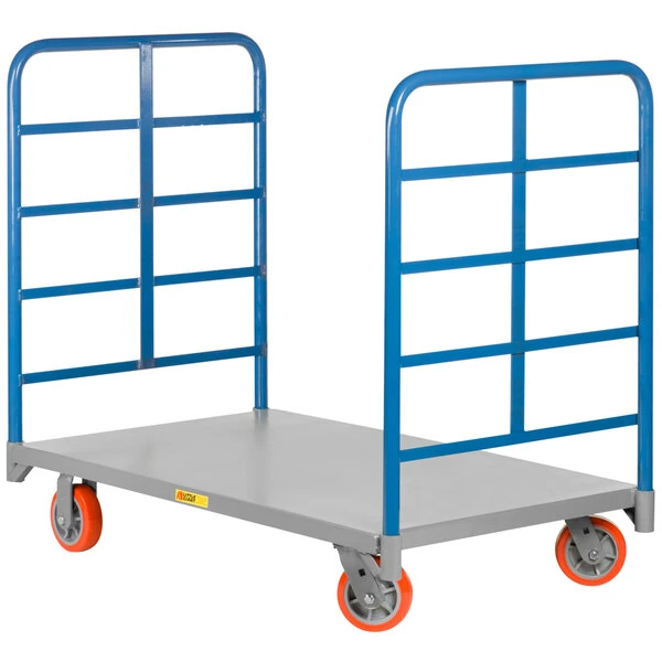 Little Giant 24" x 48" Double End Rack Platform Truck DR-2448-6PY - 3600 lb. Capacity