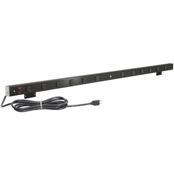 BenchPro 60" Black 8-Outlet Mountable Power Strip A8-60